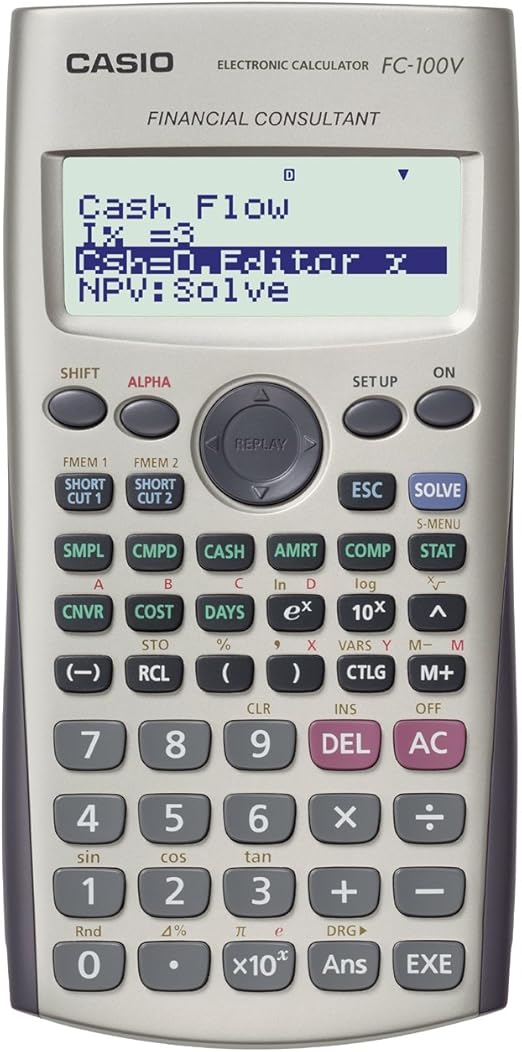 Casio FC100V Financial Calculator, Silver Amazon.co.uk Electronics