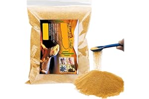 BNOSDM Reptile Sand Bearded Dragons Substrate Sands Lizard Terrarium Bedding Desert Blend for Snakes Geckos Chameleon Tortoise Frogs Scorpion Invertebrates Amphibian 2.2lb (Yellow)