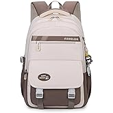 VIDOSCLA Teen Girls' Backpack for School Color-blocking Sports Kids Backpack for Teens Middle School Students Bookbag