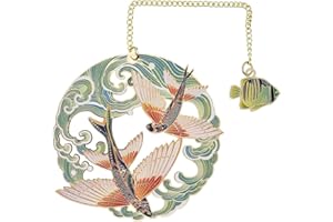 BLBMH Metal Cute Bookmarks for Women Book Lovers Friends Girls Readers Birthday Gifts Unique Graduation Gifts - Flying Fish