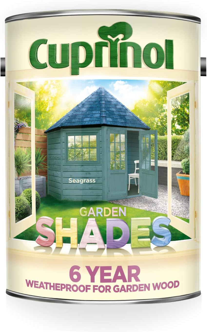 Cuprinol CUPGSSEA5L 5 Litre Garden Shades Paint - Seagrass, 5 l (Pack of 1) - Image 3