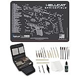 EDOG Gunslinger 20 PC Gun Cleaning Kit - Pistol Mat Compatible with Springfield Armory Hellcat - Schematic (Exploded View) Ma