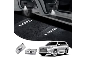 LAIIKER 2-Piece car Door Light Logo Projector Suitable for 2008-2022 Lexus LX570 car Modification Accessories, Non Fading high-Definition LED car Welcome Projection Light, Ambient Foot Light (LX570 2 Pieces)1
