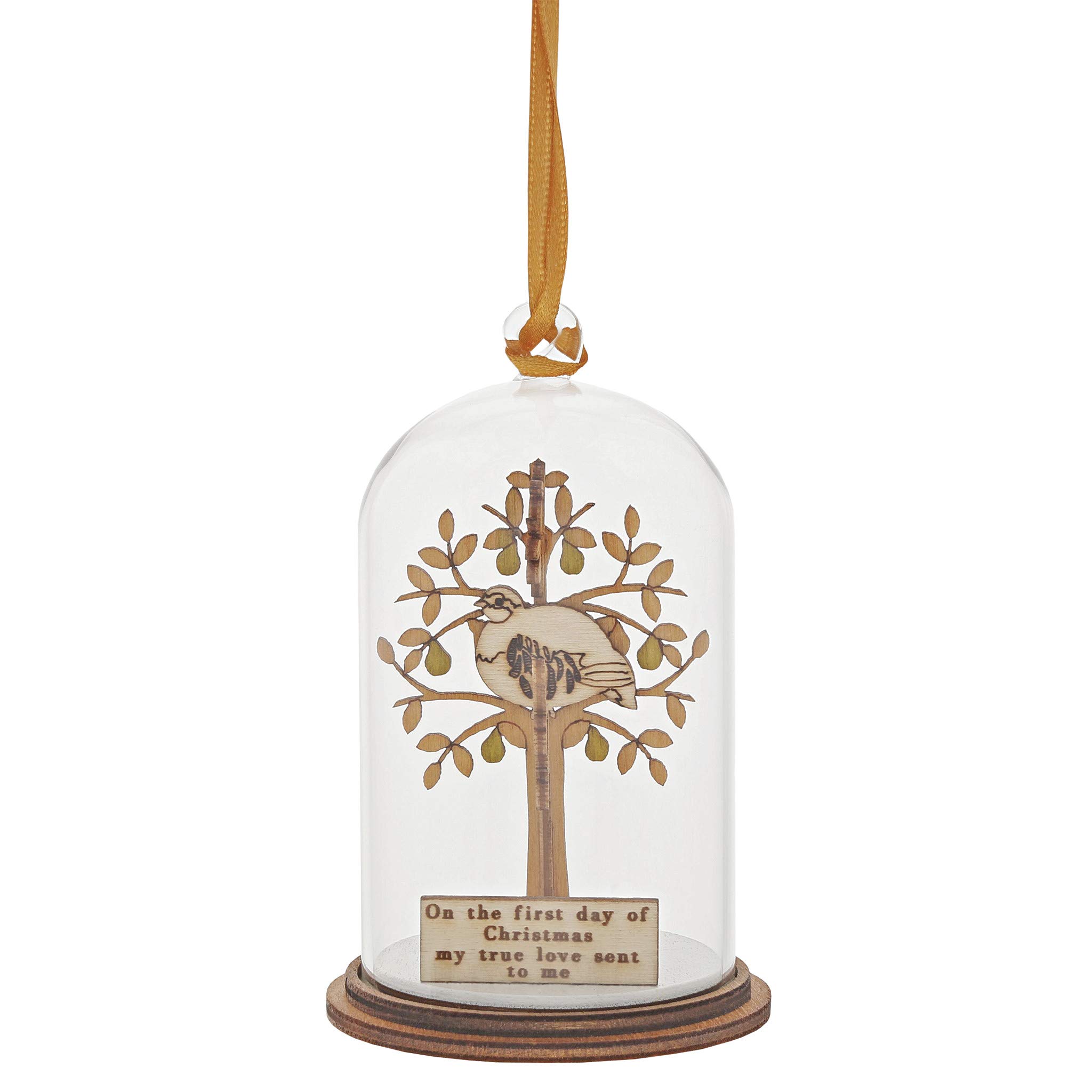 Kloche Partridge In A Pear Tree Hanging Ornament