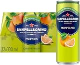 San Pellegrino Grapefruit Sparkling Beverage 12 x 330ml Light Calorie