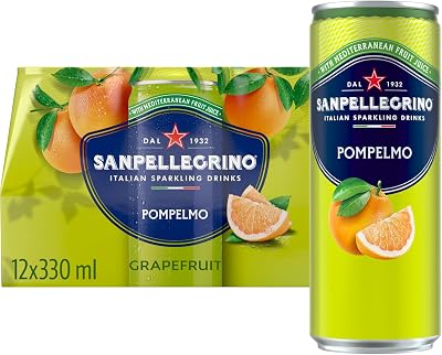 San Pellegrino Grapefruit Sparkling Beverage 12 x 330ml Light Calorie