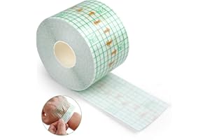 LotFancy Tattoo Aftercare Bandage, 2" x 13 Yards Roll, Waterproof Transparent Film Dressing, Clear Stretch Adhesive Tattoo Wrap, for Second Skin Tattoo Healing Protective Film