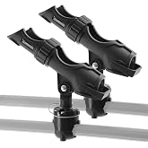 HITORHIKE Hobie H-Rail Fishing Rod Holder for Boat and Kayak, Compatible with Kayak Fishing Accessories