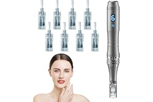 DAHOZE DermaStamp System 0.25mm, Microneedling Stamp Pen, Derma Stamp Pen, Derma Roller Alternative, Microneedle Micro Needle Skin Care for Men Women