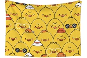 Salelf Cute Funny Ducks Pattern Super Soft Dog Blanket Washable 27.6"x19.7" Double-Sided Cat Blanket for Indoor Cats Small Me
