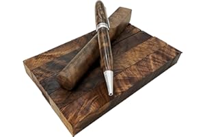Barrington Hardwoods Burled Highly Figured Walnut Pen Blanks - 3/4" x 3/4" x 6" (5 Pieces)