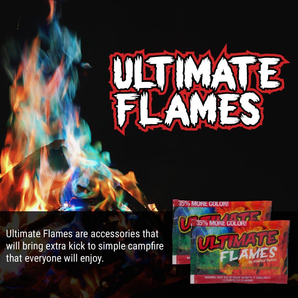 Magical Flames Ultimate Flames Color Your Fire! Now 35% Bigger and Better! (12) : Garden & Outdoor