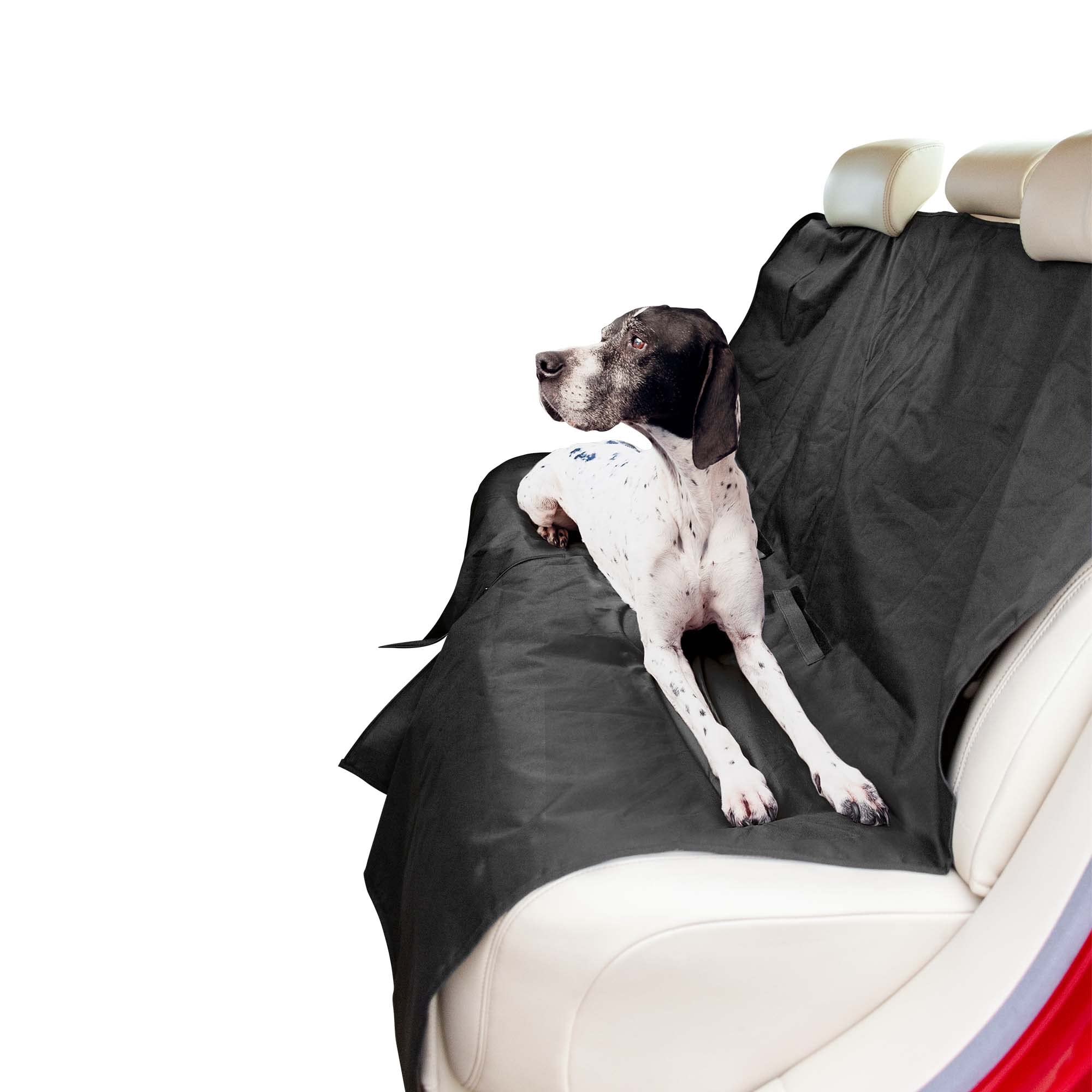 PawPride Car Seat Cover for Dogs, Non-Slip Back Seat Cover for Dogs, Machine-Washable Car Covers for Cars Back Seats with Seat Anchors for Pets and Kids