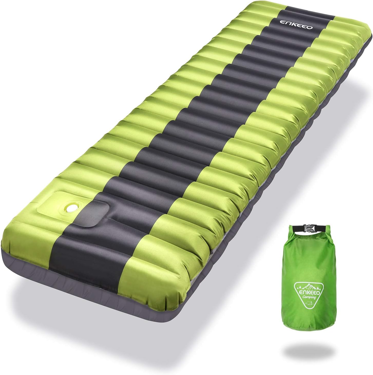 ENKEEO Inflatable Sleeping Pad Thick Waterproof Lightweight Camping Mat