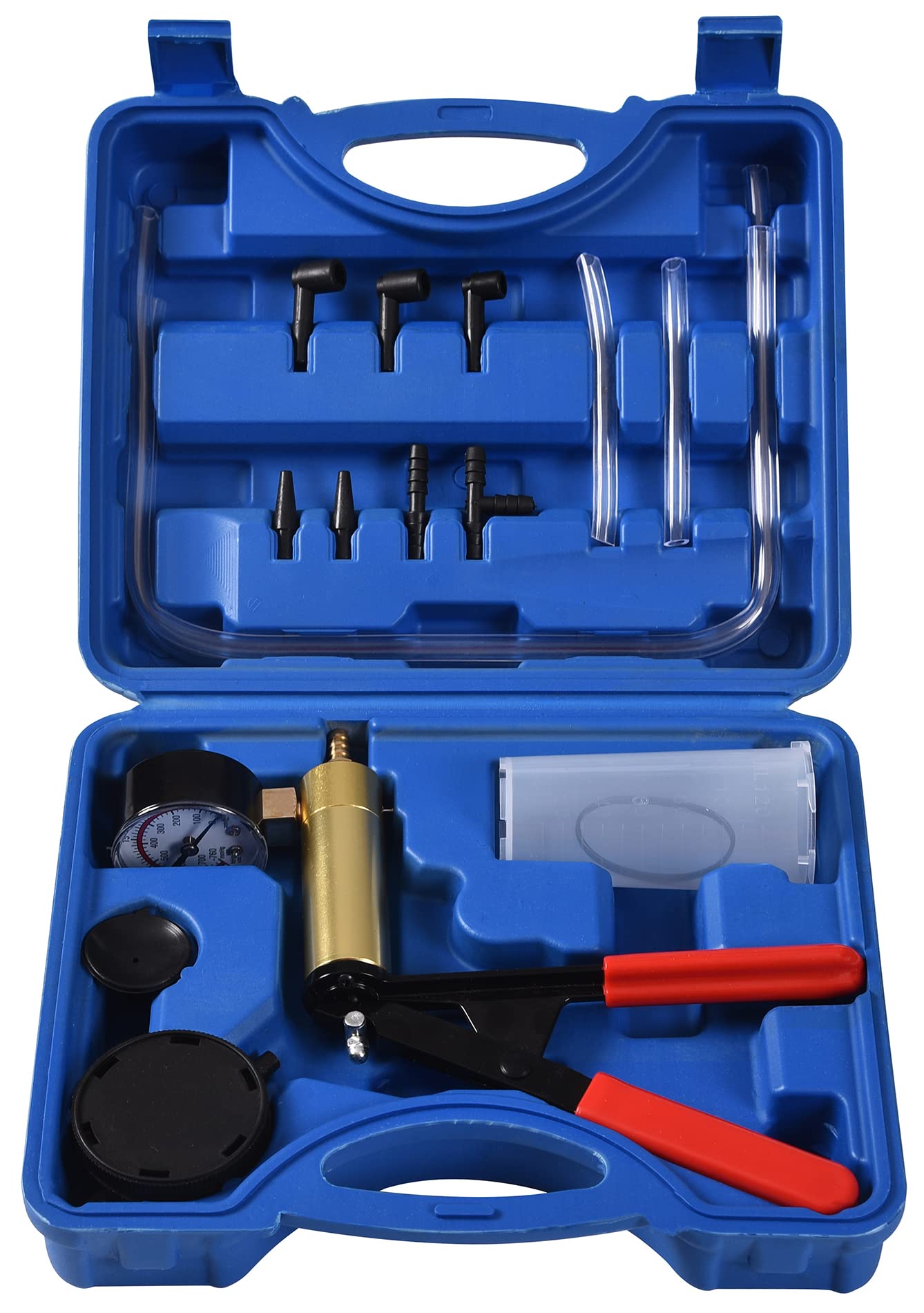 Photo 1 of DHA Hand Held Vacuum Pressure Pump Tester Brake Fluid Bleeder Kit, Vacuum Pump Pressure Tester Brake Bleeding Kit for Car Motorcycle One Man
