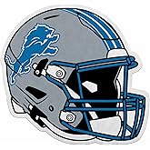 Rico Industries NFL Football Detroit Lions Helmet Shape Cut Pennant - Home and Living Room Décor - Soft Felt EZ to Hang