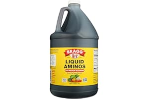 Bragg Liquid Aminos All Purpose Seasoning – Soy Sauce Alternative – Gluten Free, No GMO’s, Kosher Certified, 1 Gallon