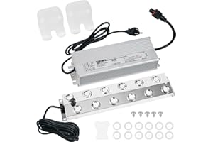 LYNVIRE Upgrade Mist Maker Fogger 12 Heads (9000ml/H),Ultrasonic Fogger Humidifier with Floats（No need to add water）,110V 400W Power Water Proof Ultrasonic Mister,for Halloween Atmosphere,Preserva