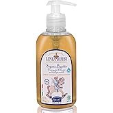 Helan Linea Bimbi Bio - Gentle Baby Soap for Face, Body & Hands with Dispenser, Body Wash for Babies, Plant-Based Cleanser with Calendula & Chamomile Extracts for Sensitive Skin Made in Italy 300fl oz