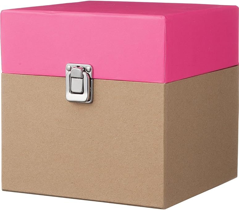 HEMA caja de cartón - 18 x 18 cm - rosa: Amazon.es: Hogar