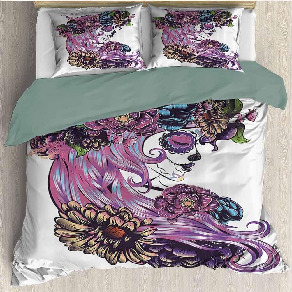 Gothic Pattern Bedding Set King, 1 Duvet Cover + 2 Pillow