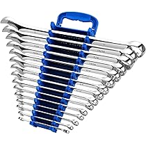 Max Torque 15-Piece Premium Combination Wrench Set, Complete SAE