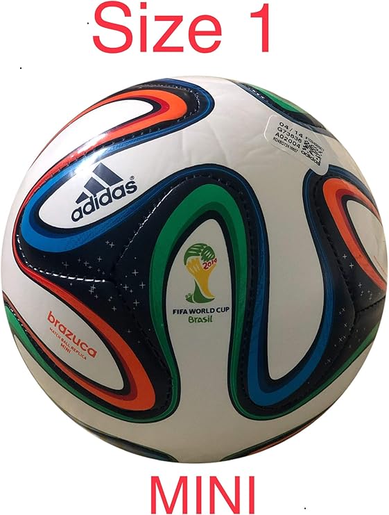 adidas Brazuca Mini balón de fútbol Copa del Mundo 1 Blanco ...