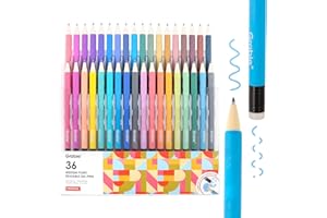 Grabie Erasable Gel Pens, 36 Colors Erasable Pens, Make Mistakes Disappear Colored Pens, Assorted Color Inks for Drawing Writing Planner,Gel Pens for Coloring, Set of 36