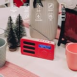 August MB225R Portable DAB/DAB+/FM Radio with 40 Presets Red view 2