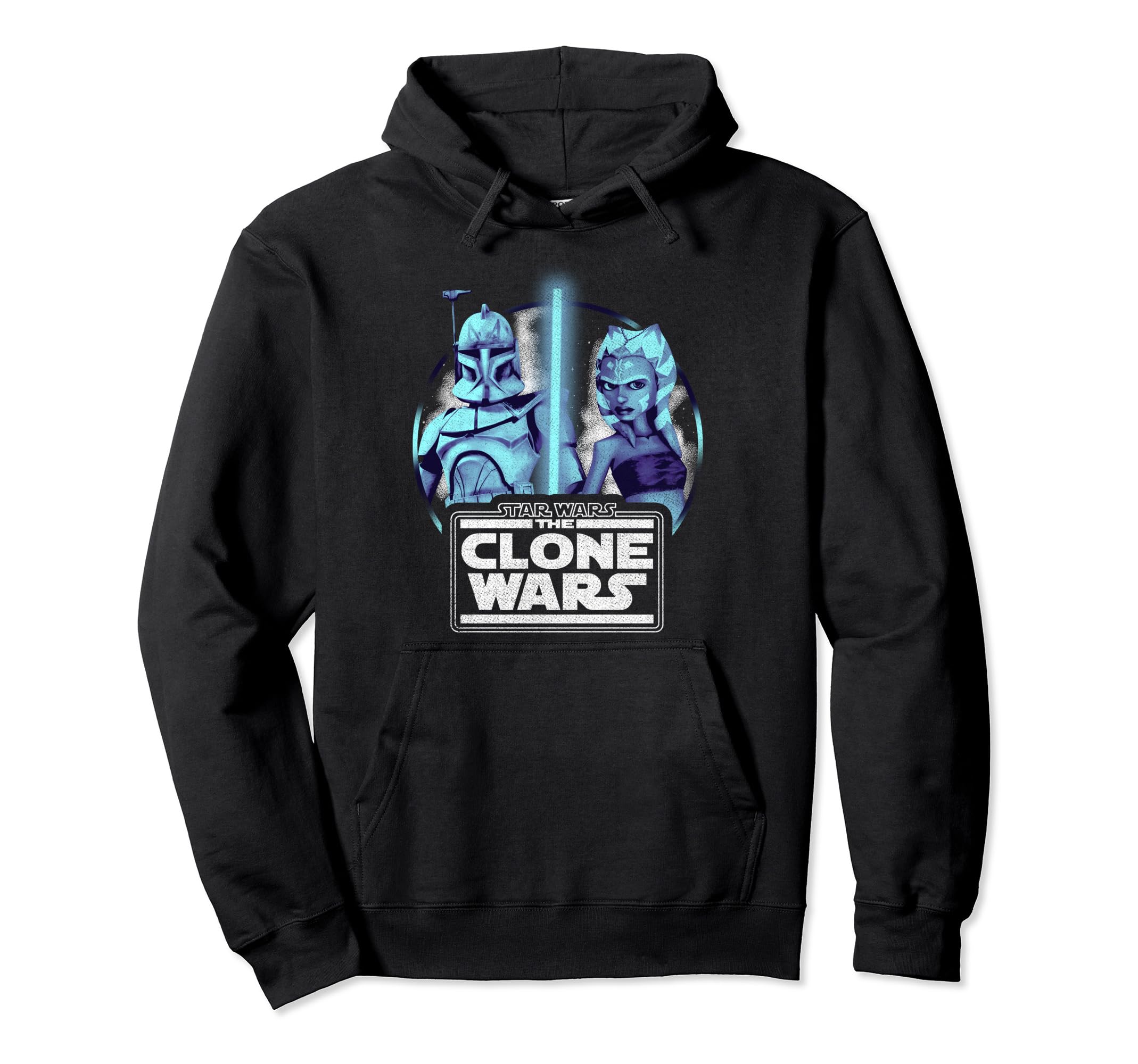 Star Wars: The Clone Wars Ahsoka & Rex Lightsaber Portrait Pullover Hoodie