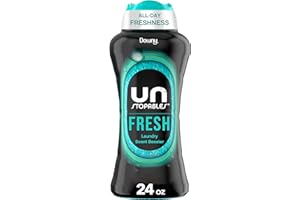 Downy Unstopables In Wash Scent Booster Beads, Fresh Scent, 24 oz, Laundry Beads for odor Protection, Downy Scent Booster Beads, Laundry Scent Boosters