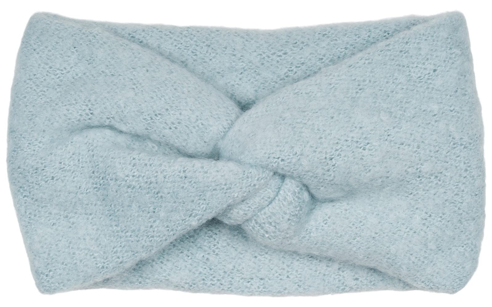 styleBREAKER Women's Fine Knit Headband with Soft Surface and Twist Knot Detail, Warm Winter Hairband, Headband 04026043, Colour:Light Blue