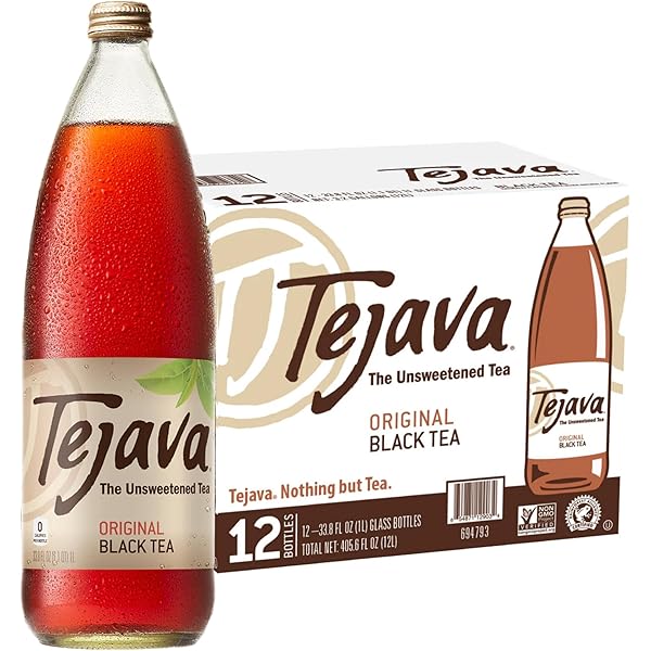 Amazon.com : Tejava Original Unsweetened Black Iced Tea, 12 Pack