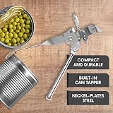 AEX Stainless Steel Butterfly Can Opener with Non-Slip Handle UK Portable view 6