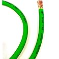 OFC 4 Gauge AWG Green Power Ground Wire Sky High Car Audio Sold by The Foot ft