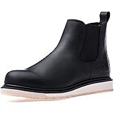 SL-Saint Handmade Soft Toe Chelsea Boots For Men Classic Fashion Genuine Full Grain Leather Ankle Basic Work Shoes