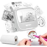 iDPRT Mini Sticker Printer Sticker, Thermal Maker Machine with 1 Roll Paper | Inkless Bluetooth Thermal Printer for iPhone &amp; Android, Pocket Printer for Labels, Barcodes, DIY Journaling, Kids Gift