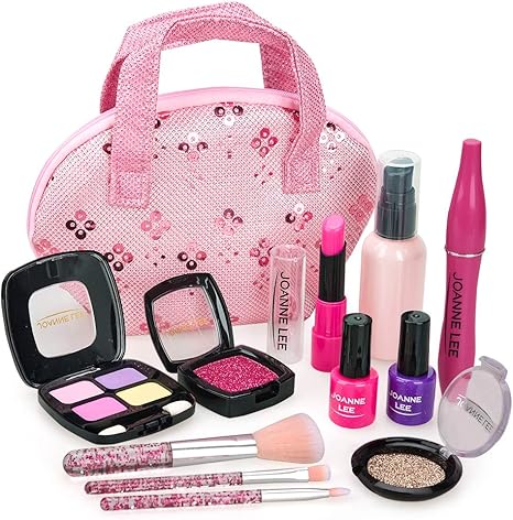 23 Pieces Teste De Securite Kit De Cosmetiques Reels Pour Enfants Avec Sac De Sirene Anniversaire Cadeau De Noel Jouet Pour Filles 4 Ans 5 6 7 8 Yetech Ensemble De Maquillage