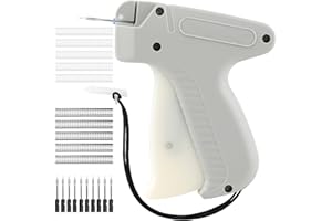 BUSHIBU Stitch Gun for Clothes, Price Tagging Gun for Clothing, Micro Fabric Quick Clothing Fixer with 10 Needles & 1000 Pcs Barb Fasteners for Retail Garment Label(Gray)