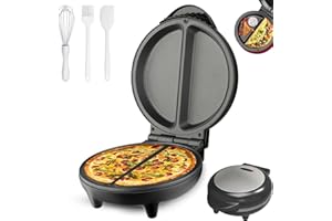Dual-Zone Electric Omelette Maker, Double Sided Heating Omelette Pan Nonstick with Indicator Lights, Compact Countertop Cooke