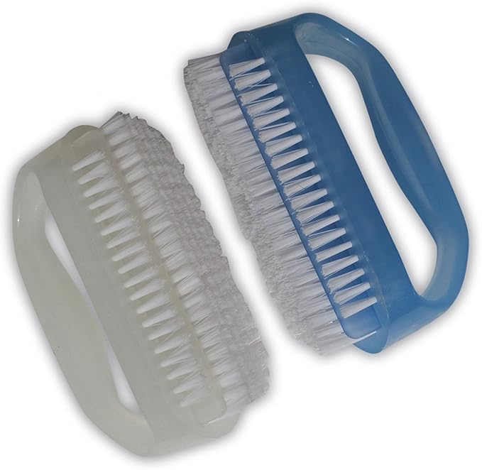 Coralpearl Hand Finger Nail Scrub Brush Set with Cuticle