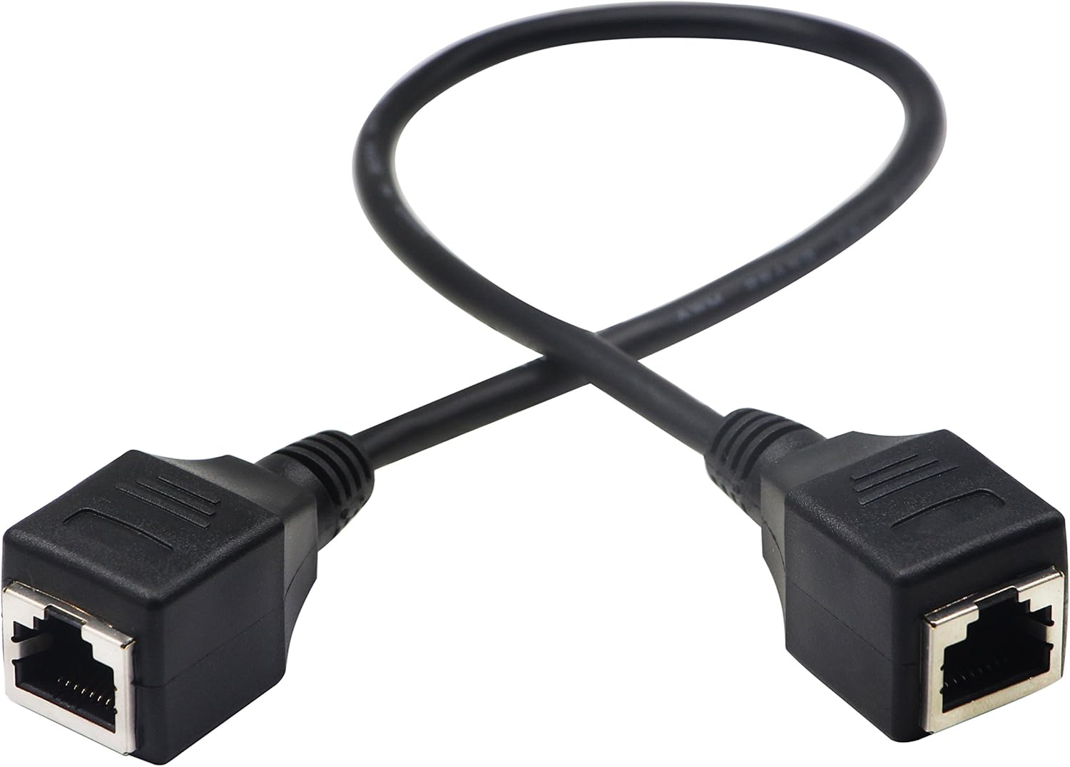 zdyCGTime Patch CAT5 Plug Wires RJ45 Female to RJ45 Female Ethernet Extender CAT5/LAN Network Wiring Cable,RJ45 extension cable can be connected to PC - Image 5