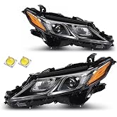 2018-2022 Camry Headlights L LE SE,LED Projector Headlight Assembly Compatible with Toyota Camry 2018 2019 2020 2021 2022 Replacement Driver Passenger Side