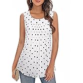 Timeson Women's Sleeveless Chiffon Tank Top Double Layers Casual Blouse Tunic