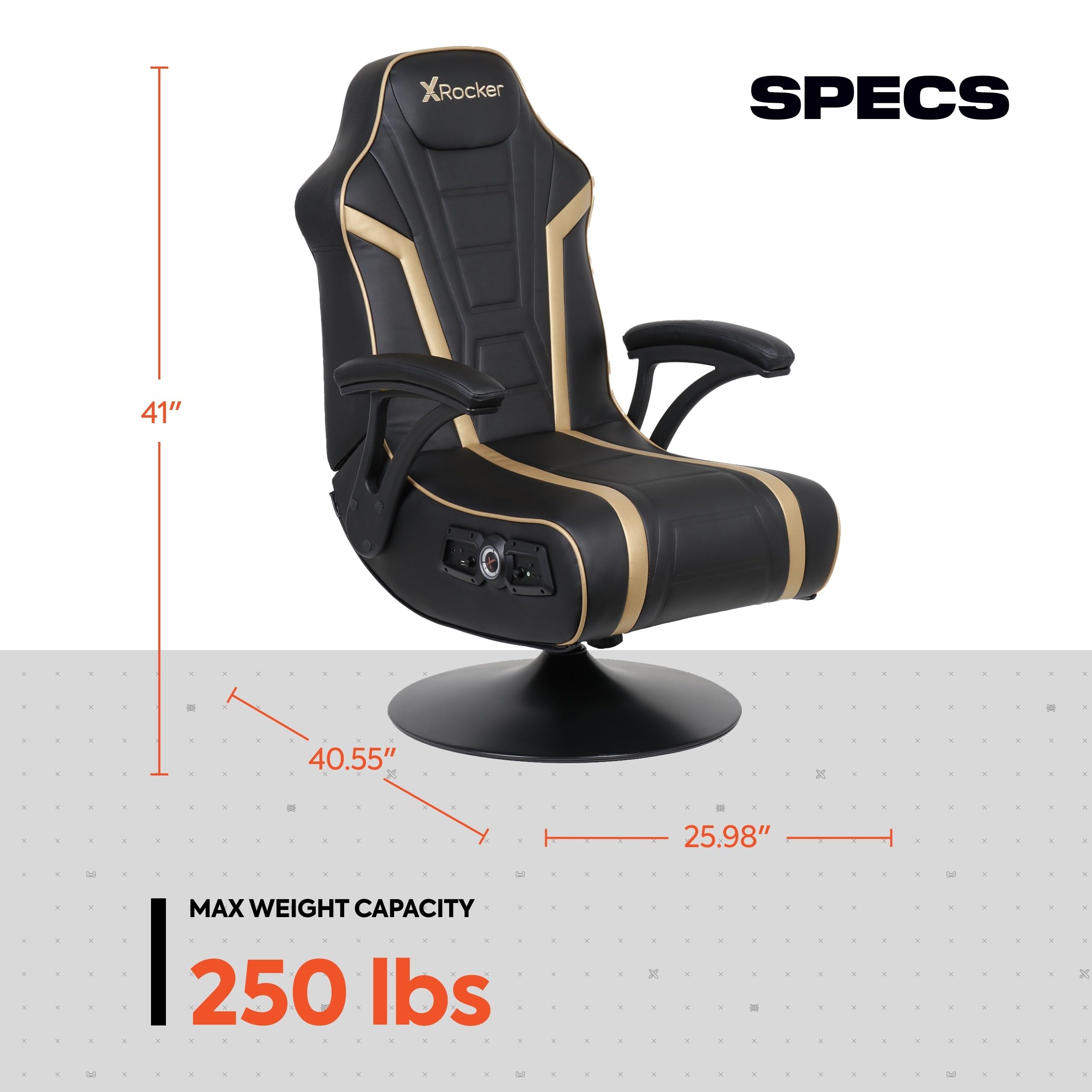Computer Rocking Chair Mua X Rocker PC Computer Video Gaming and Office Chair, Pedestal with ...