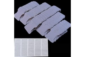 MOYYON 520 Pack Cardboard Floss Bobbins,Floss Cards for Wrap and Store Floss, Needlepoint and Craft Thread ，with 500 Color Number Labels,