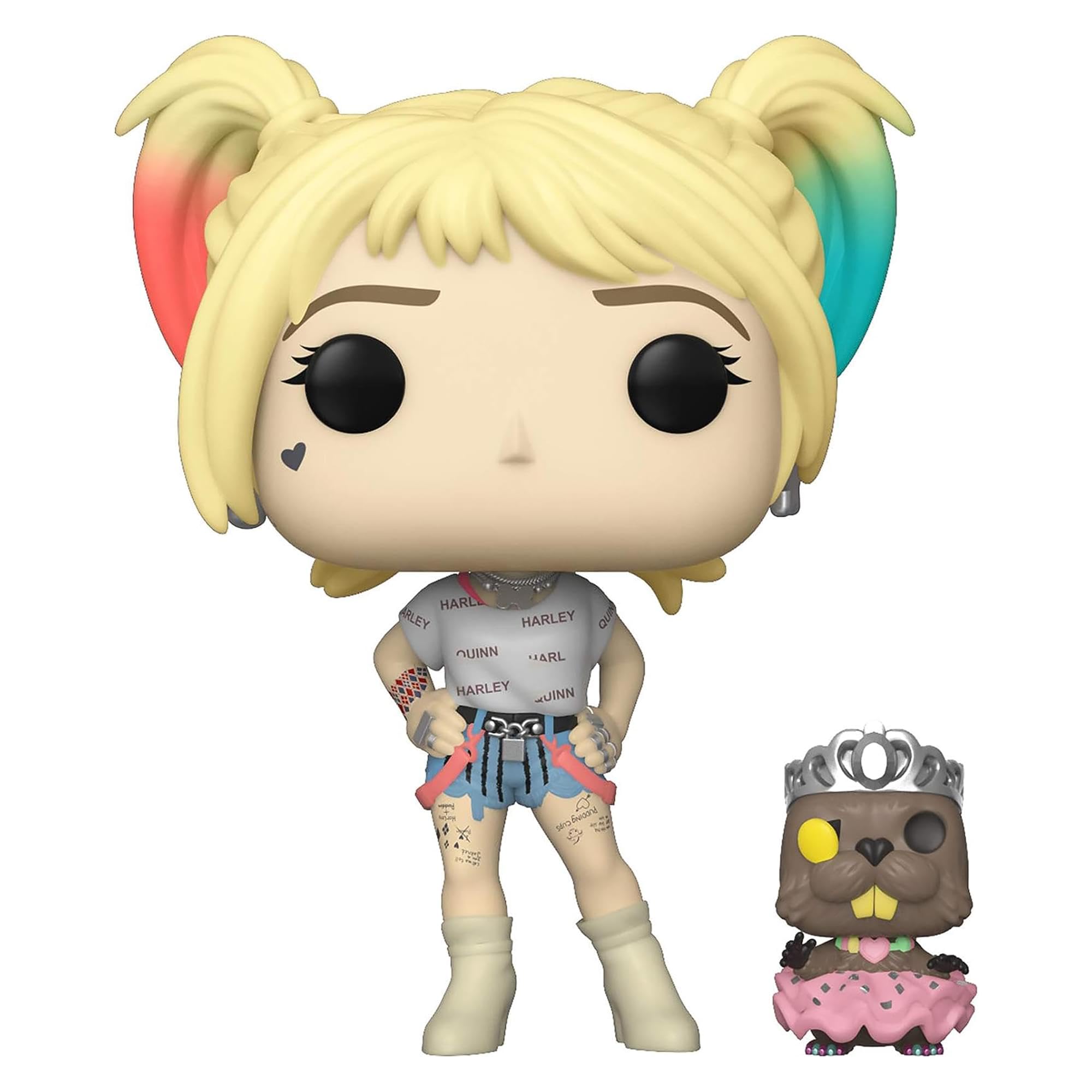 Funko POP! Heroes: Birds Of Prey-Harley Quinn With Beaver - Collectable Vinyl Figure - Gift Idea - Official Merchandise - Toys for Kids & Adults - Movies Fans - Model Figure for Collectors