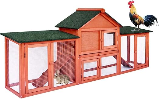 wooden rabbit chicken coops