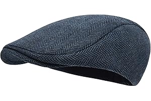 STARANCE Men's Flat Cap Wool Tweed Driving Irish Newsboy Hat