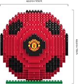 FOCO BRXLZ Manchester United FC 3D Construction Toy Championship Logo Set view 4